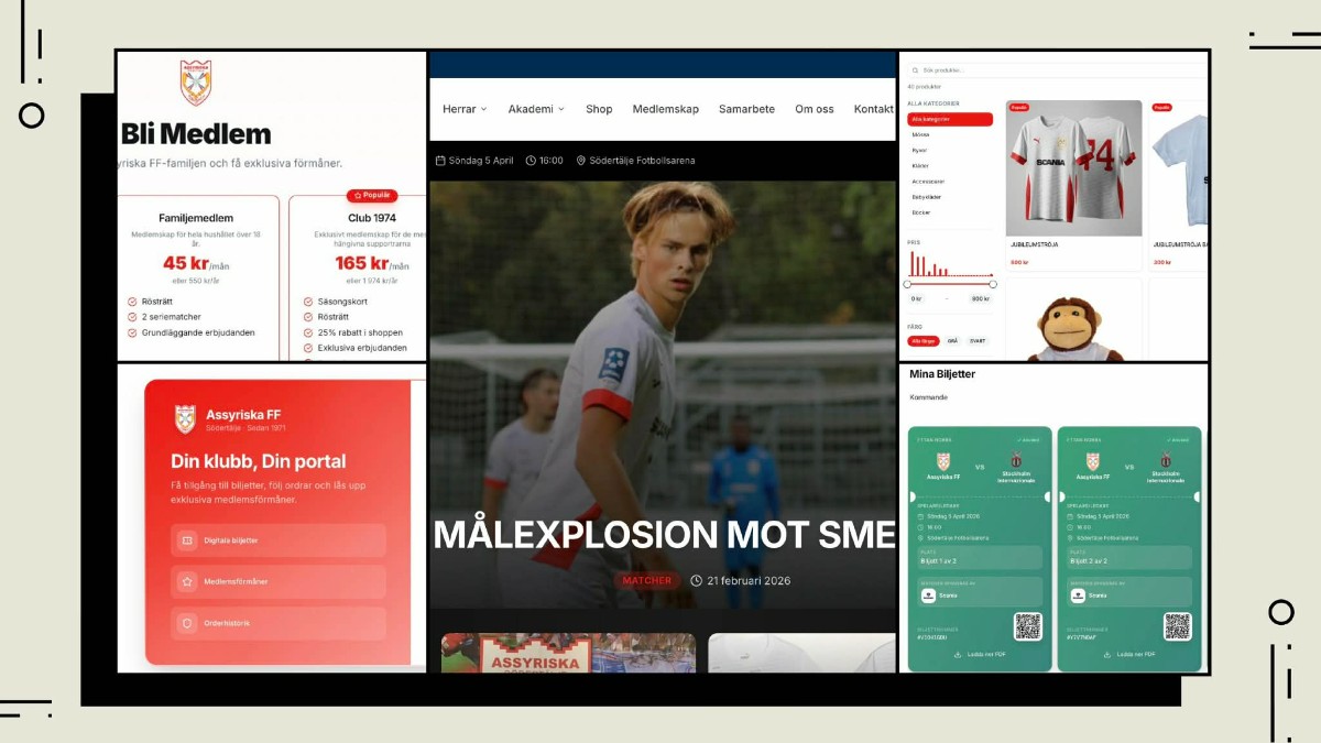 Assyriska FF lanserar helt ny hemsida